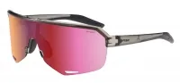 Очки R2 FLUKE (HD black/red full revo) dark grey, кристаллический shiny
