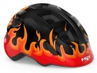 Шлем детский MET HOORAY black flames glossy