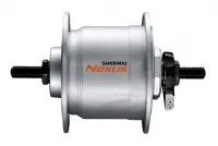 Динамо-втулка Shimano DH-C3000-3N-NT, NEXUS, 6V 3.0W, 36H OLD:100MM, 140MM на гайках, W/SM-DH10 silver
