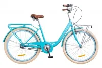 Велосипед 26" Dorozhnik Lux PH с передним багажником, голубой 2018