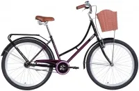 Велосипед 26" Dorozhnik JADE (2021) черно-розовый
