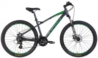 Велосипед 27.5" Leon XC-90 SE AM Hydraulic lock out DD (2022) графитовый с зеленым (м)