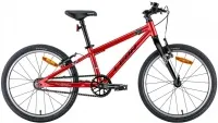 Велосипед 20" Leon GO Vbr (2022) червоний з чорним