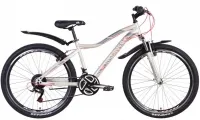 Велосипед 26" Discovery KELLY AM (2021) серебристый с розовым (м)