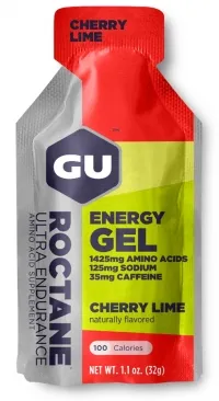 Гель энергетический GU Energy ROCTANE Ultra Endurance Cherry Lime, 32 г (35 мг кофеина)