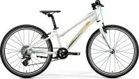 Велосипед 24" Merida Matts J.24 Lady Race (2020) glossy white (teal / gold)