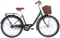 Велосипед 26" Dorozhnik LUX (2021) черный с синим (м)