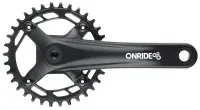 Шатуны Onride Solo 1110, 34T BCD, под квадрат, L175мм, black