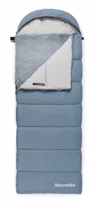 Спальный мешок Naturehike BE400 CNK2300SD021 (-1/6°C) 220 см (правый), grey