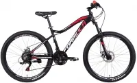 Велосипед 26" Formula ALPINA AM DD (2021) черно-красный с серым