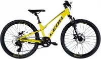 Велосипед 24" Leon Junior DD CS (2025) жовтий з чорним