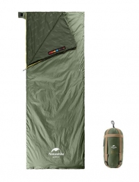 Спальный мешок Naturehike Summer LW180 NH21MSD09 (15°C) 205 см XL (левый), green