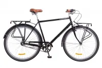 Велосипед 28" Dorozhnik Comfort Male PH с передним багажником, черный 2018