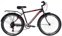 Велосипед 26" Discovery PRESTIGE MAN (2021) черно-красный с хаки (м)