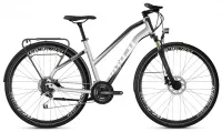Велосипед 28" Ghost Square Trekking 4.8 W iridium silver / jet black / star white