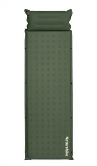 Коврик надувной одноместный Naturehike CNK2550WS025, 60 мм, army green