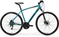 Велосипед 28" Merida Crossway 40 (2020) glossy teal(black/orange)