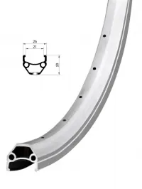 Обід 28'' Remerx HIT 21 RX 4521 (622x21 mm) V-Br 36H AV silver