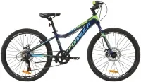 Велосипед 24" Formula ACID 1.0 DD індиго з салатовим і блакитним (2020)