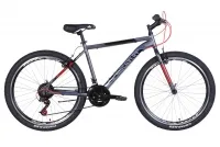 Велосипед 26" Discovery ATTACK (2021) серебристый с малахитовым