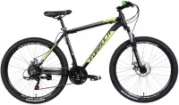 Велосипед 26" Formula MOTION AM DD (2021) черно-зеленый с серым (м)