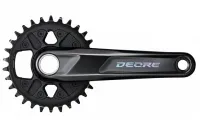 Шатуны Shimano FC-M6120-1 DEORE встроенная ось 175мм 32 12-шв. CL-55мм без каретки