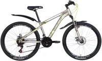Велосипед 26" Discovery TREK AM DD (2021) серый с желтым (м)