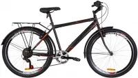 Велосипед 26" Discovery PRESTIGE MAN 2019 черно-оранжевый хаки (м)