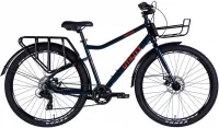 Велосипед 27.5" Dorozhnik UTILITY DD CS (2025) синьо-зелений