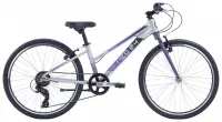 Велосипед 24" Apollo NEO 7s girls (2022) Brushed Alloy / Charcoal / Lavender Fade