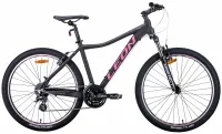 Велосипед 26" Leon HT-LADY AM (2021) графитовый с малиновым (м)