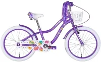 Велосипед 20" Formula CREAM з крилами та кошиком (2022) фіолетовий