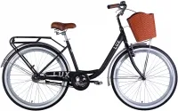 Велосипед 26" Dorozhnik LUX Velosteel (2025) черный с серым
