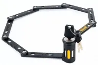 Замок складаний OnGuard K9 Heavy Duty, 112см, прогумований короб-тримач на раму, 4 ключа + 1 з підсвічуванням