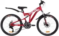 Велосипед 24" Discovery ROCKET DD 2019 красно-белый с черным