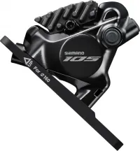 Тормоз (калипер) Shimano 105 BR-R7170-F, FLAT MOUNT дисковый гидравлический передний