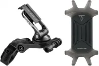 Тримач Topeak Motorcycle RideCase Mount HB w/Omni RideCase (for mortorcycle HandleBar), CNC machined aluminum motorcycle handlebar mount with Topeak Omni RideCase (fits any 4.5”-6.5” screen smartphones with or without a case), fits ø22.2 - ø31.8mm handlebars