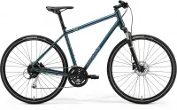 Велосипед 28" Merida CROSSWAY 100 (2021) teal-blue(silver-blue/lime)