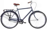 Велосипед 28" Dorozhnik COMFORT MALE (2021) сіро-чорний (матовий)