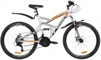Велосипед 26" Discovery CANYON DD 2019 серо-оранжевый (м)