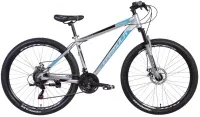 Велосипед 27.5" Formula MOTION AM DD (2021) серебристо-синий с черным