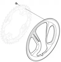 Защита звезды шатунов Shimano 42 зуб. Acera FC-M361
