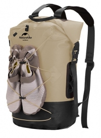 Рюкзак водонепроницаемый Naturehike NH21FSB04, 30L, beige