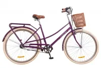 Велосипед 28" Dorozhnik Comfort Female PH с корзиной, фиолетовый 2018