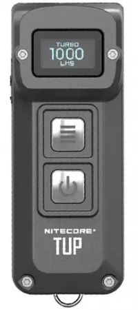 Ліхтар ручний наключний Nitecore TUP (Cree XP-L HD V6, 1000 лм, 5 реж., USB), grey