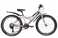 Велосипед 24" Discovery FLINT (2021) серебристый
