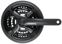 Шатуны Onride Trio 840P, 28/38/48T, под квадрат, L175мм, black