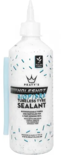 Герметик бескамерный Peaty's Holeshot BioFibre Tubeless Tyre Sealant 500ml