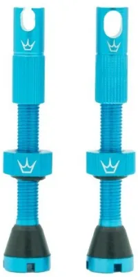 Ніпелі для безкамерки Peaty's x Chris King Tubeless Valves 42mm turquoise