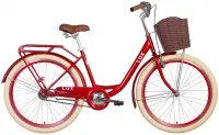 Велосипед 26" Dorozhnik LUX (2021) рубиновый
